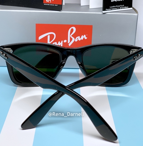 Ray-Ban Wayfarer RB2140 Black New - Picture 9 of 16